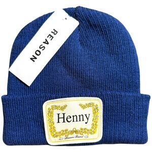 Reason New York Hennessy Patch Beanie Men’s OS - Punk Trap Streetwear Skater
